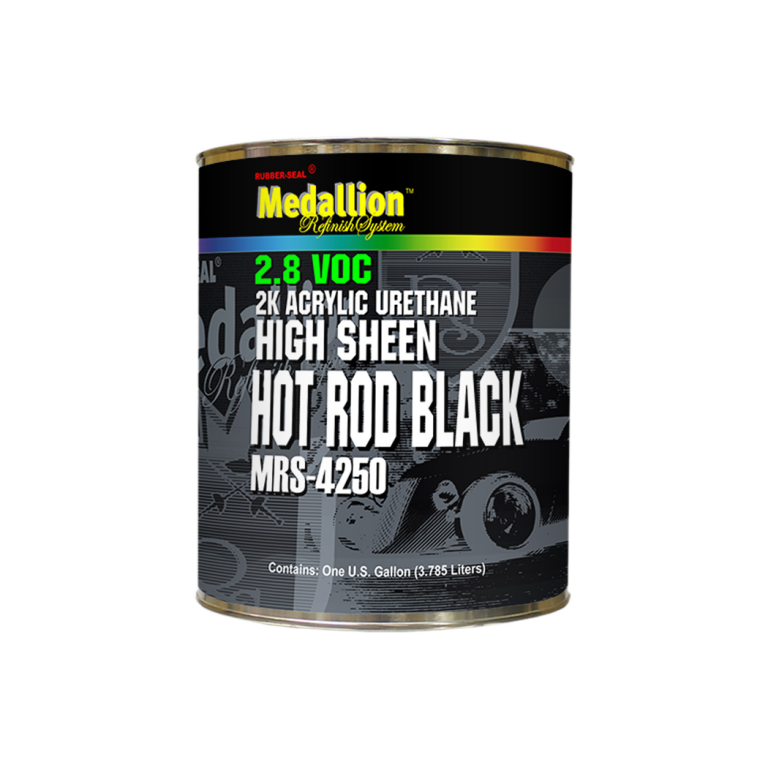 High Sheen Hot Rod Black 2K Acrylic Urethane Medallion Refinish